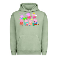 Pigment Oil Green Peppa Pig Urban Hoodie - artisFamous
