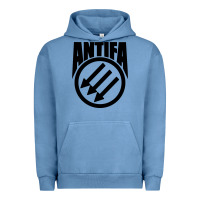 Pigment Pebble Blue anti blue check action Urban Hoodie - artisFamous