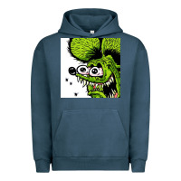Pigment Midnight Navy rat fink Urban Hoodie - artisFamous