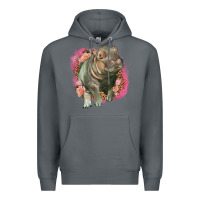 Rock leopard baby hippo Premium Hoodie - LillyAllenDesigns