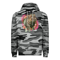 Slate Camo leopard baby hippo Premium Hoodie - LillyAllenDesigns