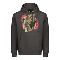 Smoke leopard baby hippo Premium Hoodie - LillyAllenDesigns