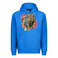 True Royal leopard baby hippo Premium Hoodie - LillyAllenDesigns