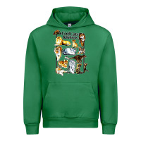 Emerald cool cats and kittens Urban Hoodie - artisFamous