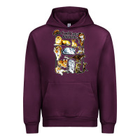 Mauve Wine cool cats and kittens Urban Hoodie - artisFamous