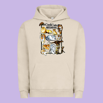 Cool Cats And Kittens Urban Hoodie Designed By Artisfamous