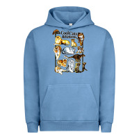 Pigment Pebble Blue cool cats and kittens Urban Hoodie - artisFamous