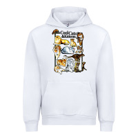 White cool cats and kittens Urban Hoodie - artisFamous