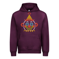 Mauve Wine lite brite Urban Hoodie - artisFamous