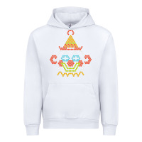 White lite brite Urban Hoodie - artisFamous