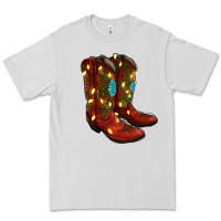Dove Grey cowboy boots christmas Premium Tee - RanaPortraitStore