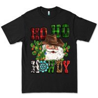 Black ho ho howdy santa Premium Tee - CowGirlArtShop