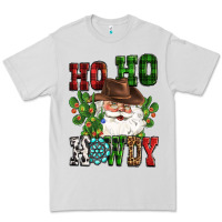 Dove Grey ho ho howdy santa Premium Tee - CowGirlArtShop