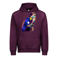 Mauve Wine LIONEL MESSI Urban Hoodie - artisFamous