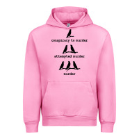 Fuchsia Pink attempted murder cute Urban Hoodie - artisFamous
