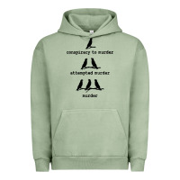 Pigment Oil Green attempted murder cute Urban Hoodie - artisFamous