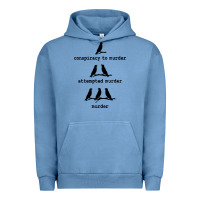 Pigment Pebble Blue attempted murder cute Urban Hoodie - artisFamous