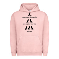 Pigment Salmon attempted murder cute Urban Hoodie - artisFamous