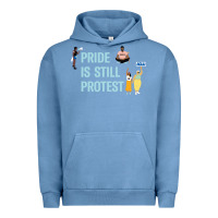 Pigment Pebble Blue pride is still protest Urban Hoodie - artisFamous