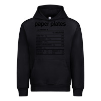 Black paper plates nutrition facts funny thanksgiving christmas Urban Hoodie - artisFamous