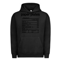 Pigment Black paper plates nutrition facts funny thanksgiving christmas Urban Hoodie - artisFamous