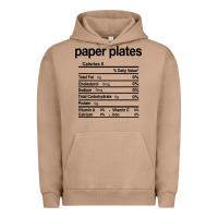 Pigment Burro paper plates nutrition facts funny thanksgiving christmas Urban Hoodie - artisFamous