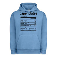 Pigment Pebble Blue paper plates nutrition facts funny thanksgiving christmas Urban Hoodie - artisFamous