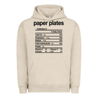 Pigment French Oak paper plates nutrition facts funny thanksgiving christmas Urban Hoodie - artisFamous