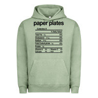 Pigment Oil Green paper plates nutrition facts funny thanksgiving christmas Urban Hoodie - artisFamous