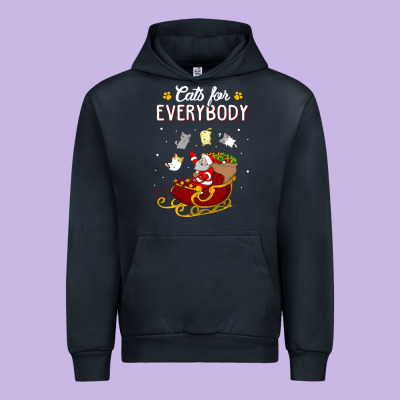 Cats For Everybody Cat Christmas Ugly Christmas Sweatshirt Urban Hoodie Designed By Artisfamous