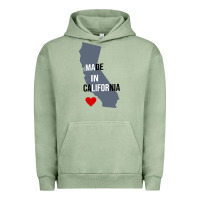 Pigment Oil Green made in california Urban Hoodie - artisFamous