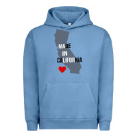 Pigment Pebble Blue made in california Urban Hoodie - artisFamous