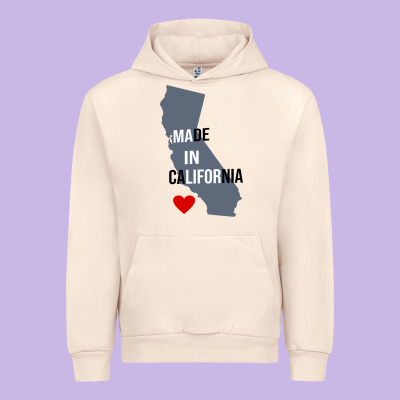 Made In California Urban Hoodie Designed By Artisfamous