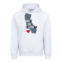 White made in california Urban Hoodie - artisFamous