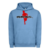 Pigment Pebble Blue box car racer Urban Hoodie - artisFamous