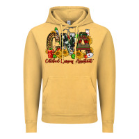Vintage Mustard christmas cna certified nursing assistant Vintage Hoodie - FaDigitalArtStudio