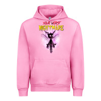 Fuchsia Pink Your Worst Nightmare Urban Hoodie - artisFamous