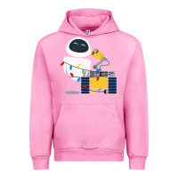 Fuchsia Pink wall e eve christmas light wrap graphic t shirt Urban Hoodie - artisFamous