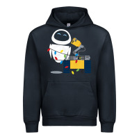 Navy wall e eve christmas light wrap graphic t shirt Urban Hoodie - artisFamous
