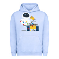 Pigment Grape Ice wall e eve christmas light wrap graphic t shirt Urban Hoodie - artisFamous