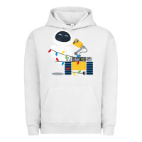 Pigment Lunar Rock wall e eve christmas light wrap graphic t shirt Urban Hoodie - artisFamous