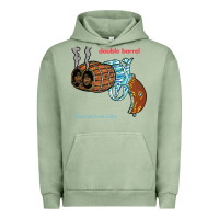 Pigment Oil Green Double Barrel Urban Hoodie - artisFamous