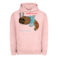Pigment Salmon Double Barrel Urban Hoodie - artisFamous