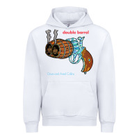 White Double Barrel Urban Hoodie - artisFamous