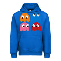 Cobalt pacman ghosts cool retro 80s Urban Hoodie - artisFamous