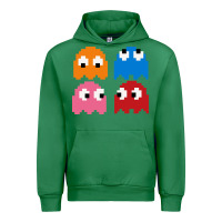 Emerald pacman ghosts cool retro 80s Urban Hoodie - artisFamous