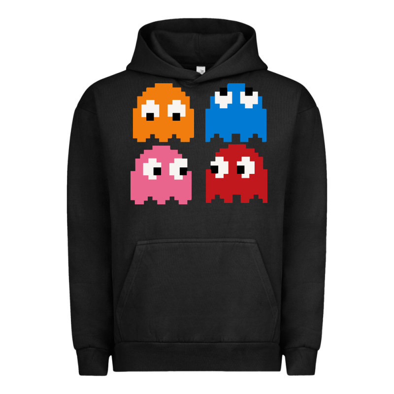 Pacman Ghosts Cool Retro 80s Urban Hoodie by artisFamous | Teevron