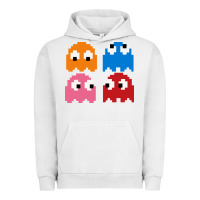 Pigment Lunar Rock pacman ghosts cool retro 80s Urban Hoodie - artisFamous