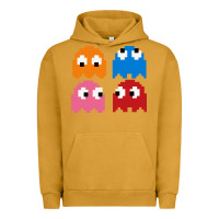 Pigment Peanut Butter pacman ghosts cool retro 80s Urban Hoodie - artisFamous