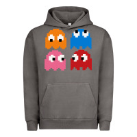 Pigment Tornado pacman ghosts cool retro 80s Urban Hoodie - artisFamous